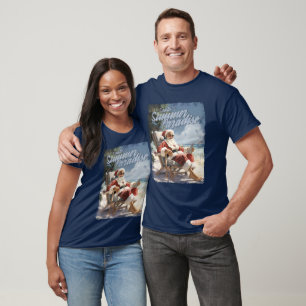 Santa in Summer Paradise T-Shirt