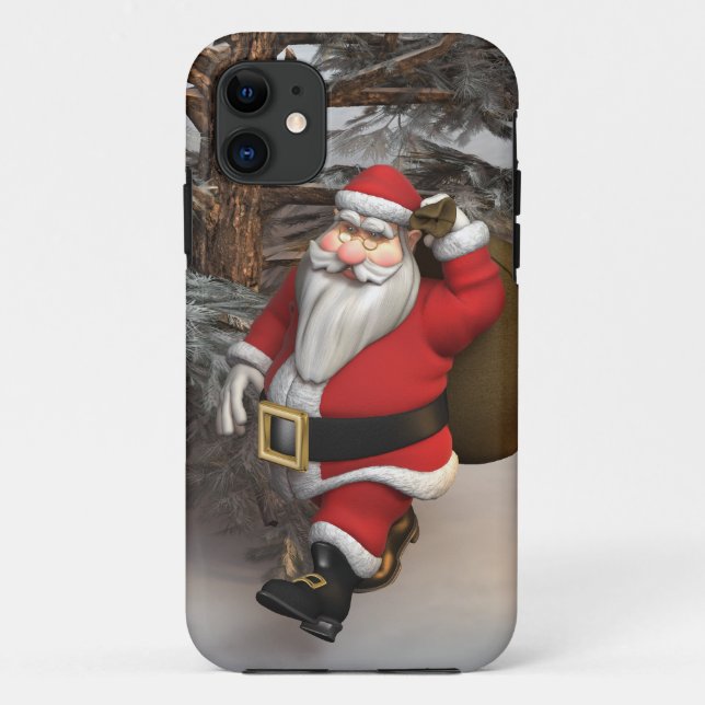 Santa in the Forest Case-Mate iPhone Case (Back)