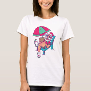 SANTA IN VACATION CHRISTMAS IN JULY  T-Shirt