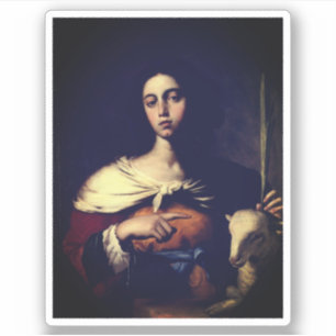 Santa Inés (by Guarino, 1650) Classic Round Sticke