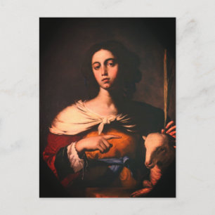 Santa Inés (by Guarino, 1650) Postcard