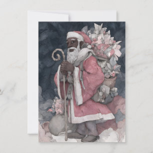 Santa is a Black Man Unique Christmas Cards