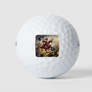 santa is a pirate golf balls