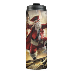 Santa Is A Pirate Thermal Tumbler