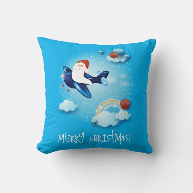 Santa is Coming Cushion (Front)