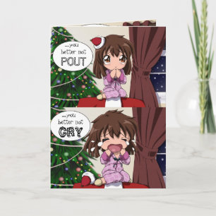 Santa Is Coming Holiday Card