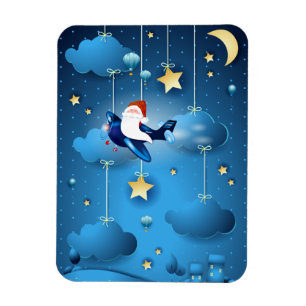 Santa is Coming  Magnet