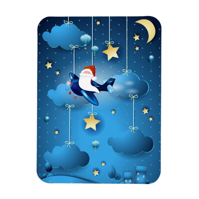 Santa is Coming  Magnet (Vertical)