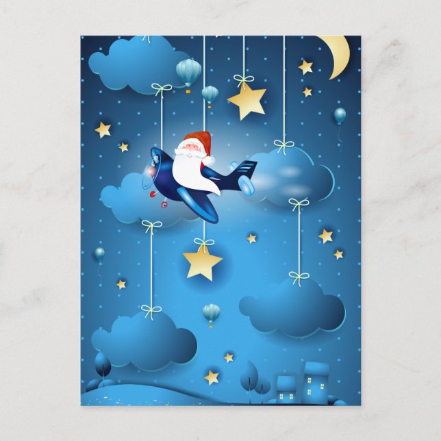 Santa is Coming  Postcard (Front)