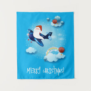 Santa is Coming Tapestry