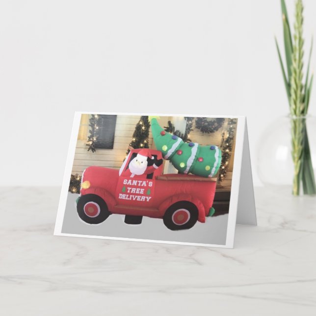 **SANTA IS DELIVERING A SPECIAL CHRISTMAS WISH** CARD (Front)