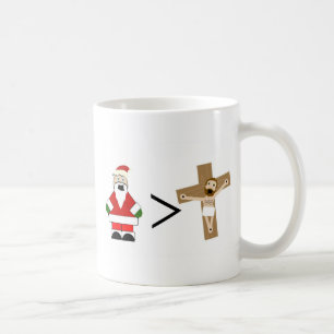 Santa is Greater than Jesus Coffee Mug