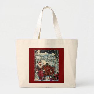 Santa is Ready Large Tote Bag