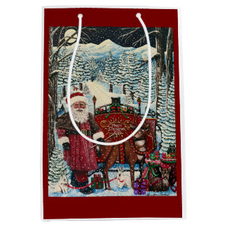 Santa is Ready Medium Gift Bag