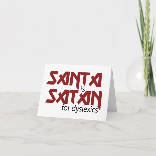 Santa is Satan Holiday Card (Front)