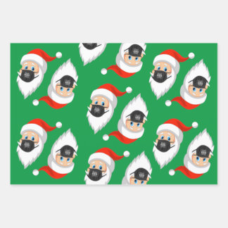Santa is Sraight Outta Quarantine Wrapping Paper Sheet
