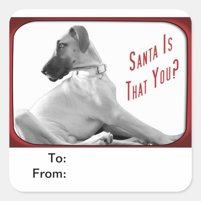 Santa is that you square sticker (Front)