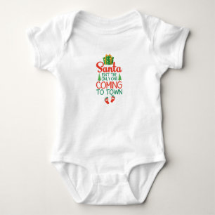 Santa Isn't the Only One Coming To Town, Christmas Baby Bodysuit