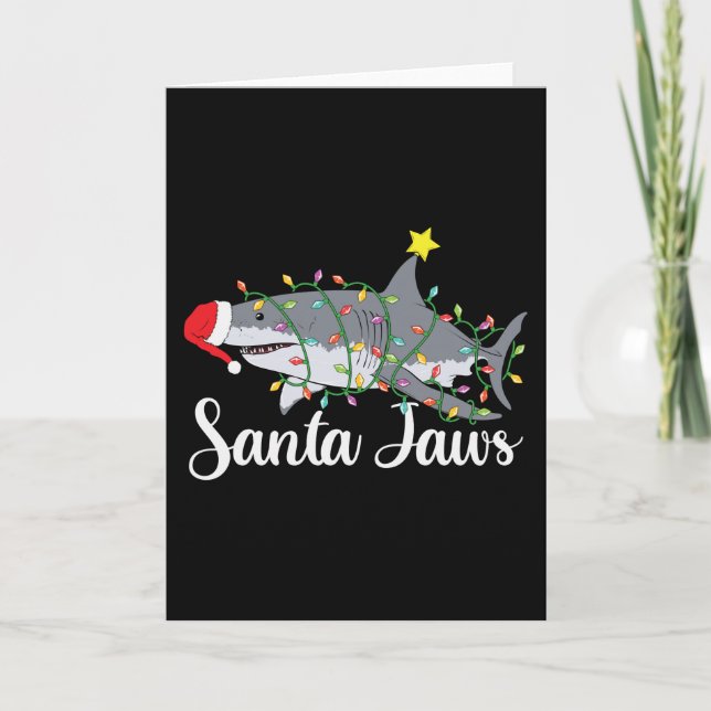 Santa Jaws Christmas Card (Front)