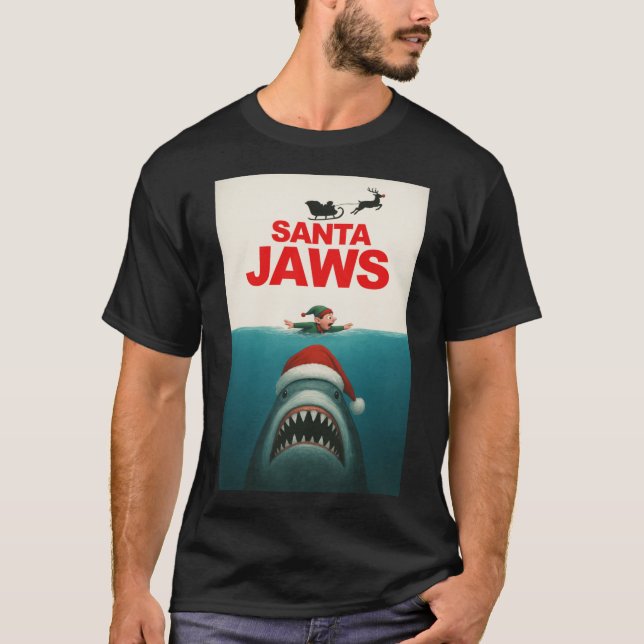 Santa Jaws girl gift gift T-Shirt (Front)