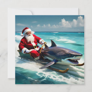 Santa Jaws  Holiday Card