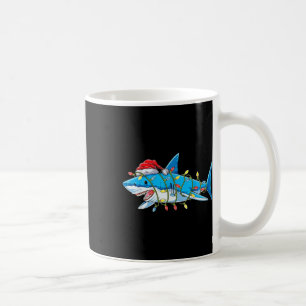 Santa Jaws Shark Christmas Lights Merry Sharkmas X Coffee Mug
