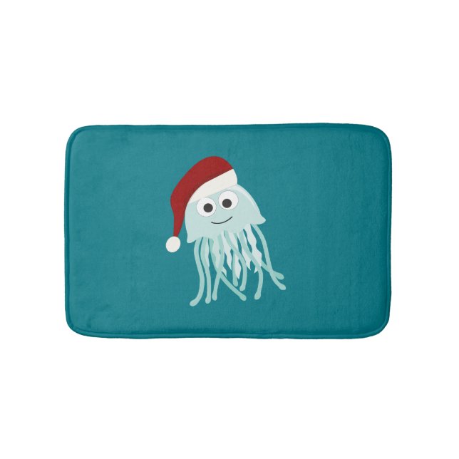 Santa Jellyfish Bath Mat (Front)