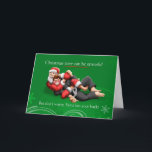 Santa Jiu Jitsu Choke - Christmas Card<br><div class="desc">For fans of Brazilian Jiu Jitsu ( BJJ ) who love Christmas,  here's a Christmas card you can hand out!  Santa Claus is working on the choke to share his Christmas Spirit!</div>