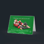 Santa Jiu Jitsu Choke - Christmas Card<br><div class="desc">For fans of Brazilian Jiu Jitsu ( BJJ ) who love Christmas,  here's a Christmas card you can hand out!  Santa Claus is working on the choke to share his Christmas Spirit!</div>