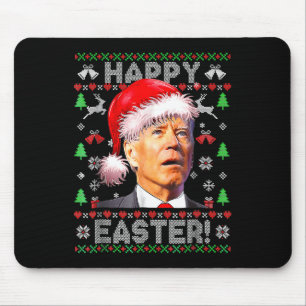 Santa Joe Biden Happy Easter Ugly Christmas 1 Mouse Mat