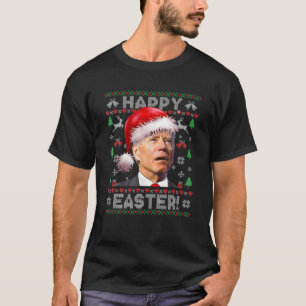 Santa Joe Biden Happy Easter Ugly Christmas Sweate T-Shirt