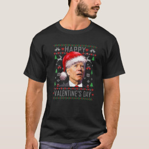 Santa Joe Biden Valentine's Day Ugly Christmas Joe T-Shirt