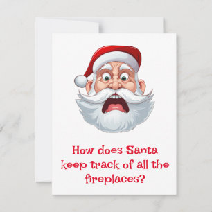 Santa Jokes Holiday Card