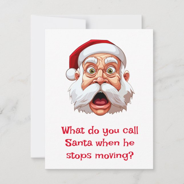 Santa Jokes Holiday Card (Front)