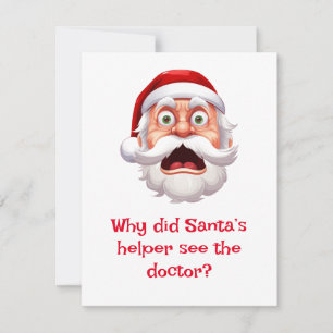 Santa Jokes Holiday Card