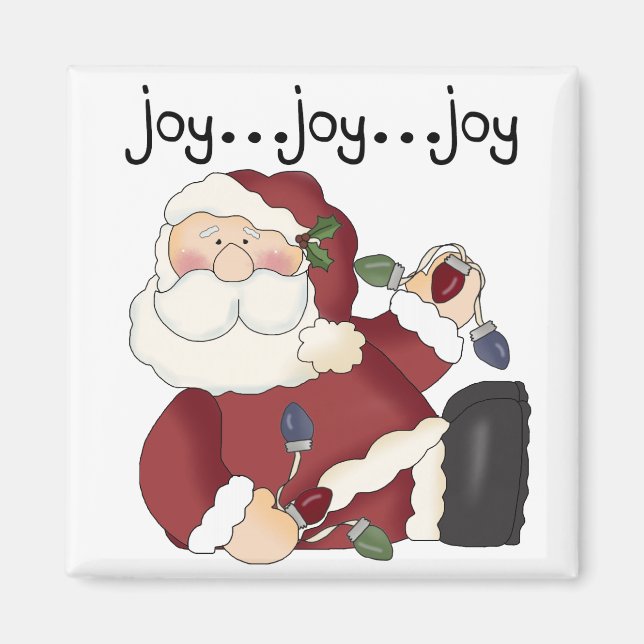 Santa Joy T-shirts and gifts Magnet (Front)