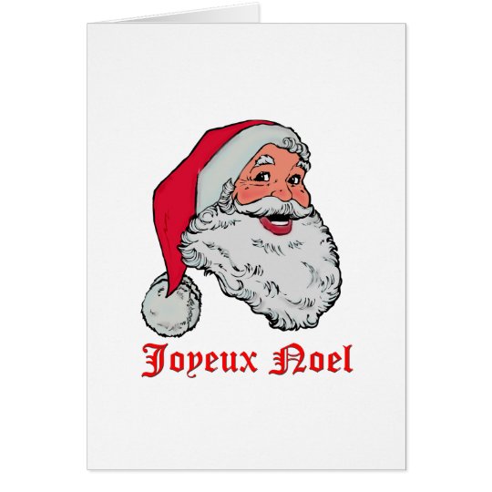 Santa Joyeux Noel Card