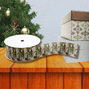 Santa Joyful Christmas Grosgrain Ribbon
