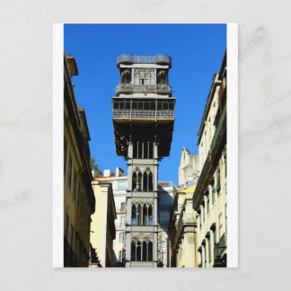 Santa Justa Lift, Lisbon, Portugal Postcard