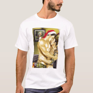 Santa Kiss T-Shirt (Front and Back)