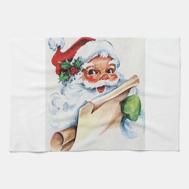 Santa kitchen towles tea towel (Horizontal)