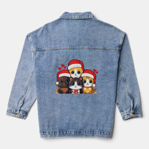 Santa Kittens Denim Jacket