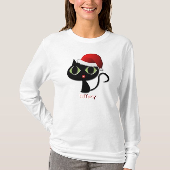 Santa kitty T-Shirt (Front)