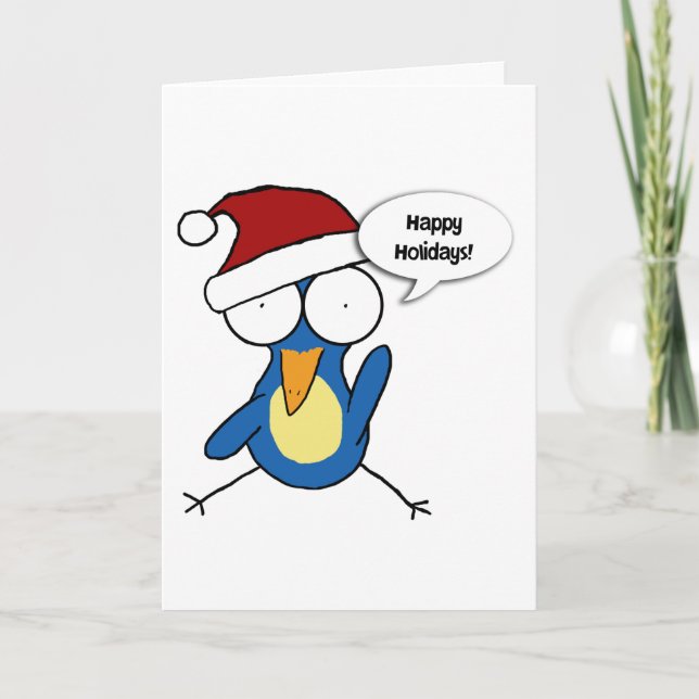 Santa Kiwi Christmas Card (Front)