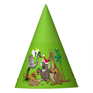 Santa Koala Australian Christmas animals Party Hat