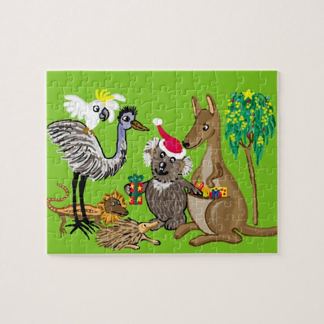 Santa koala jigsaw puzzle (Horizontal)