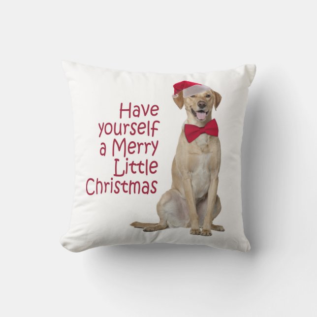 Santa Lab Pillow (Front)