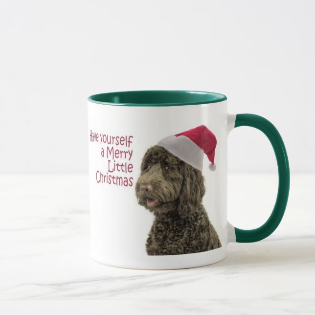Santa Labradoodle Mug (Right)