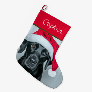 Santa Labrador Christmas Stocking