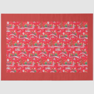Santa Land Tissue Paper